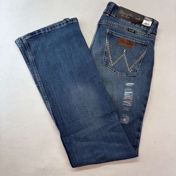 Wrangler Denim - Wrangler Retro Sadie Low Rise Bootcut Jeans Blue Denim Women Size 31x34 New